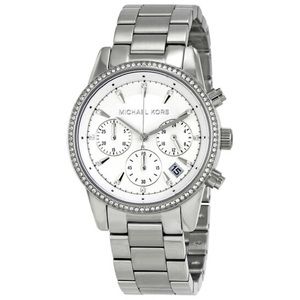 Michael Kors Ritz Chronograph White Dial Ladies Watch
MK-5020